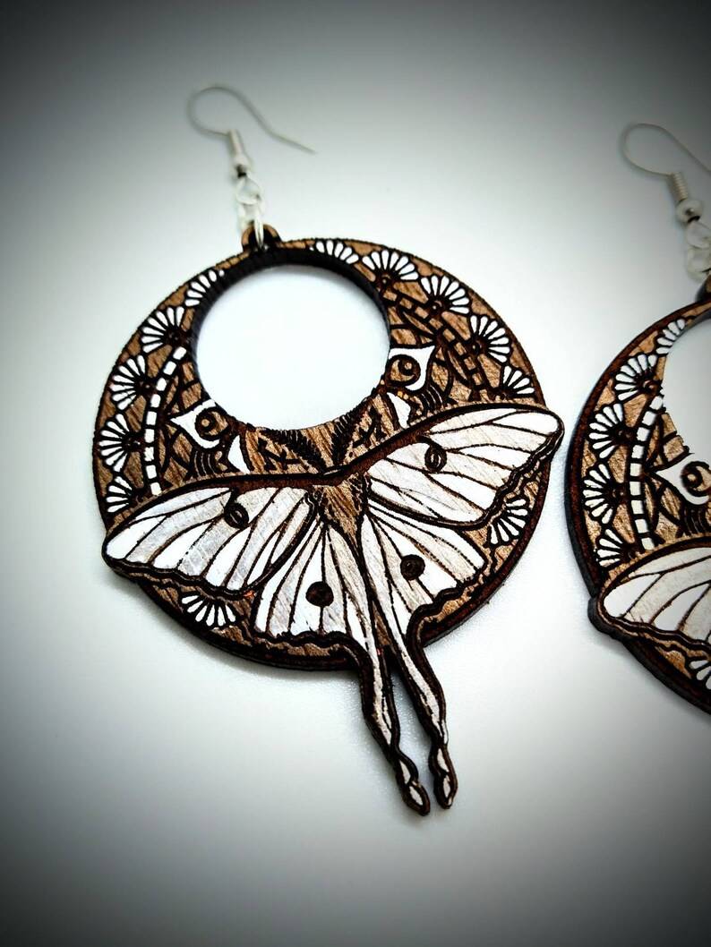 How To Laser Engrave Wooden Butterfly Wing Earrings Algolaser